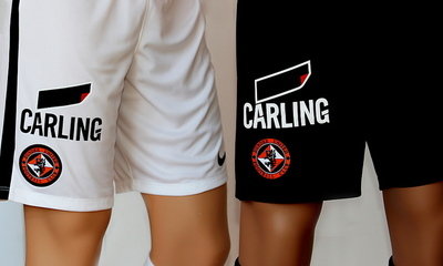 Carling Sponsorship on Home and Away Shorts 