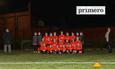Primero Sponsors with the Under-11 squads