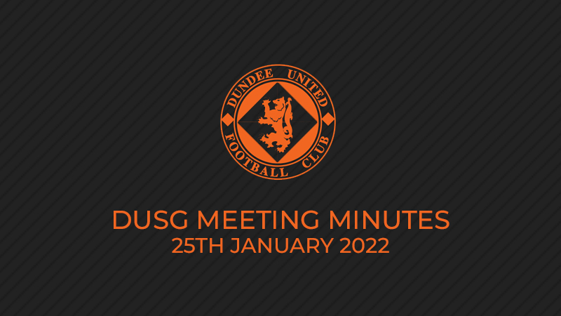 DUSG Meeting Minutes - 25th January 2022