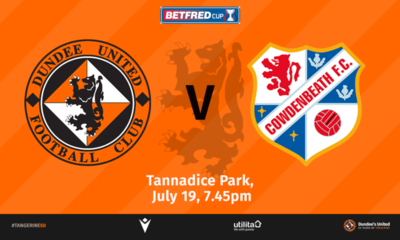 graphic showing utd and cowdenbeath logos.